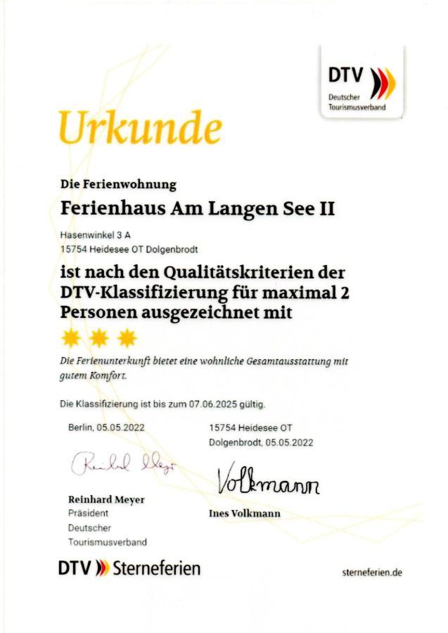 Ferienhaus Am Langen See II Heidesee Bagian luar foto